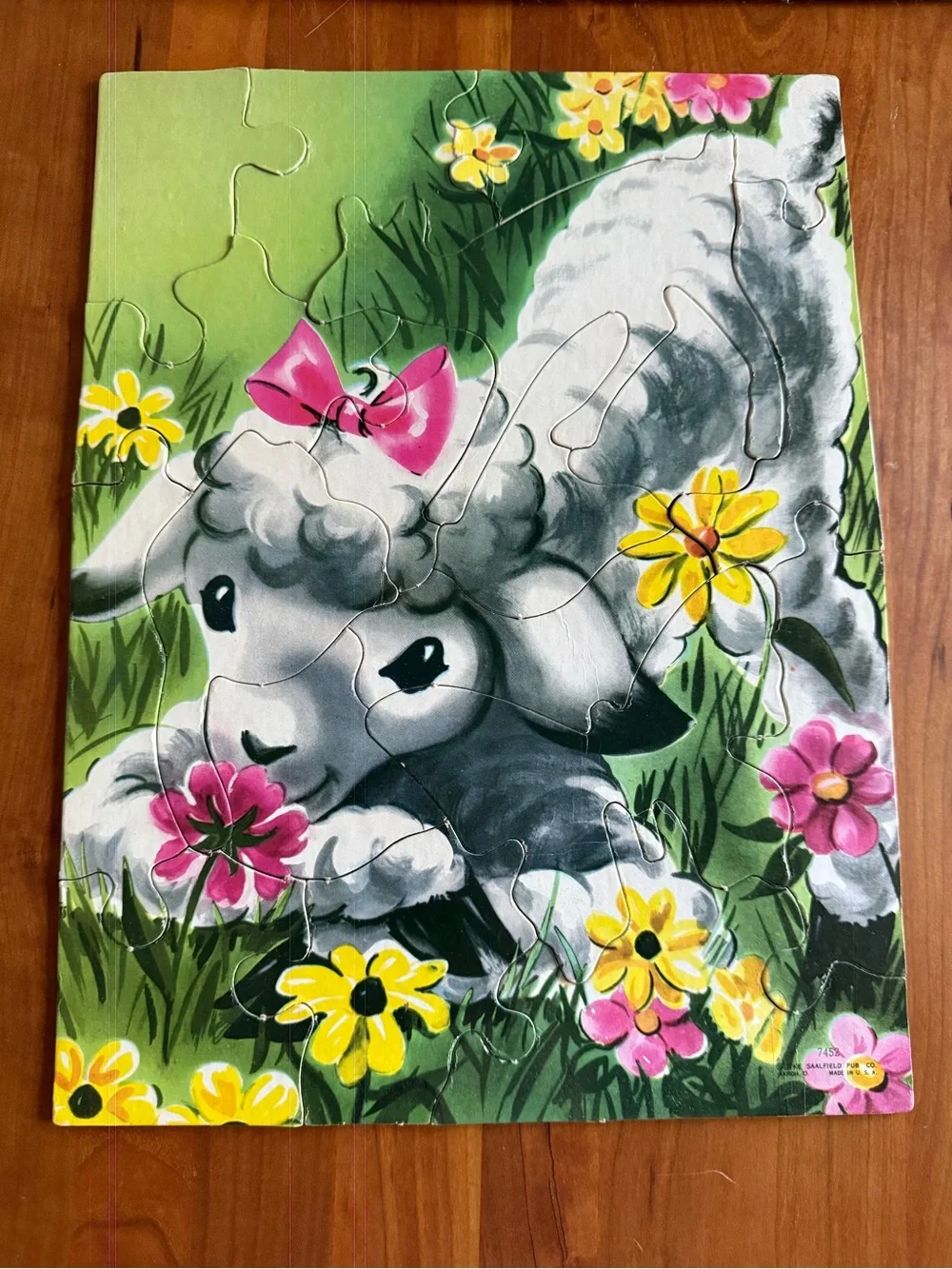 Vintage Preschool Picture Puzzles - 6 Easy Interlocking Puzzles